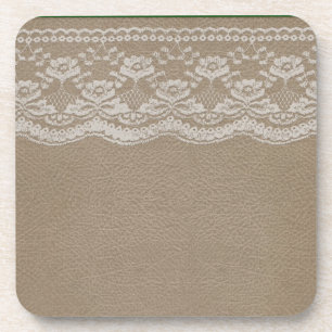 Leather & Lace Wedding Untersetzer