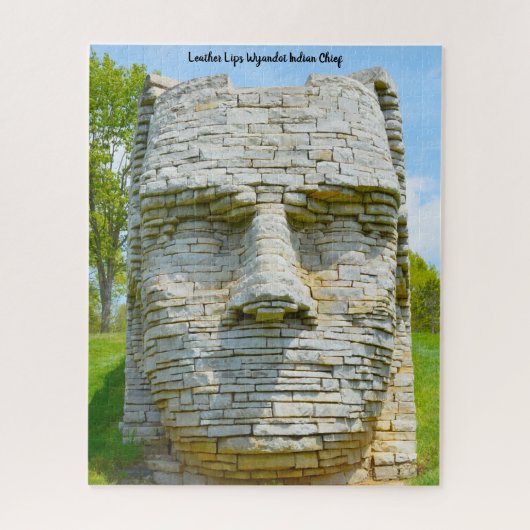 Leather Lips Wyandot IndianChief Puzzle (Vertikal)