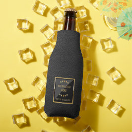 Leather-Logo für Black Business Imitate Flaschenkühler