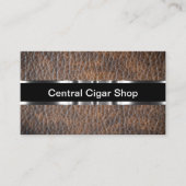 Leather Look Classy Cigar Shop Terminkarte (Vorderseite)