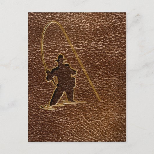 Leather Look Fisherman Postkarte (Vorderseite)