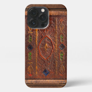 Leather Look iPhone 13 Pro Slim Fit Case, Glossy Hülle
