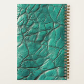 Leather-look Notebook - Caribbean Turquoise(light) Notizblock (Rückseite)