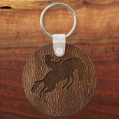 Leather-Look Rodeo Schlüsselanhänger (Vorderseite)