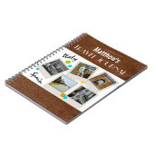 Leather Look Travel Journal und Fotos Notizblock (Linke Seite)
