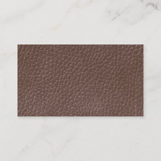 Leather-Look Visitenkarte (Rückseite)