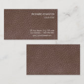 Leather-Look Visitenkarte (Vorne/Hinten)