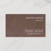 Leather-Look Visitenkarte (Vorderseite)