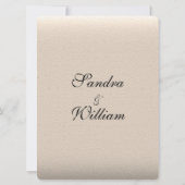 Leather Look Wedding Einladung (Rückseite)