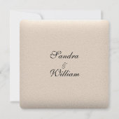 Leather Look Wedding Einladung (Rückseite)