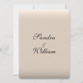 Leather Look Wedding Einladung (Rückseite)