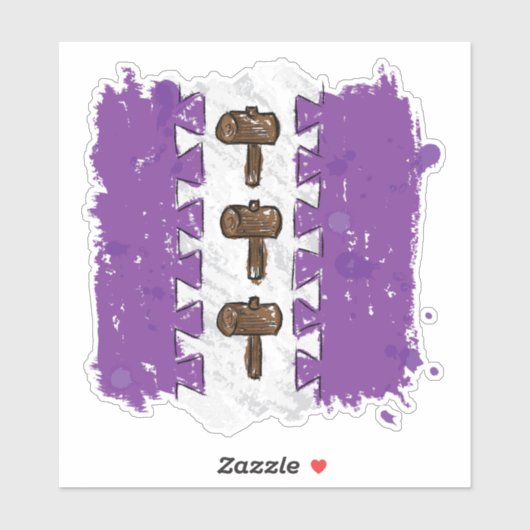 Leather Mallet Aufkleber (Blatt)