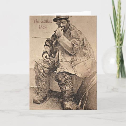 Leather Man Grußkarte Karte (Vorderseite)