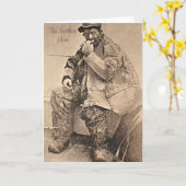 Leather Man Grußkarte Karte (Gelbe Blume)