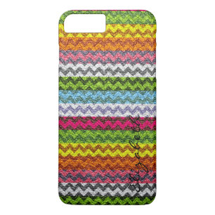 Leather Multicolor Zickzack Stripes Muster #4 Case-Mate iPhone Hülle