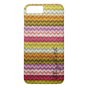 Leather Multicolor Zickzack Stripes Muster #5 Case-Mate iPhone Hülle