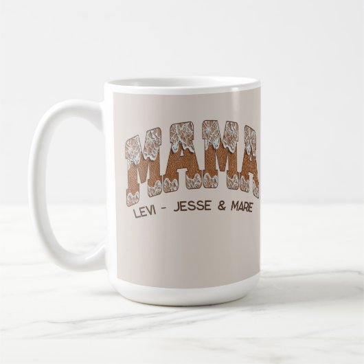 Leather n'Lace Country Varsity Art Mama Kaffeetasse (Links)