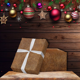 Leather Old World Imitate Geschenkpapier