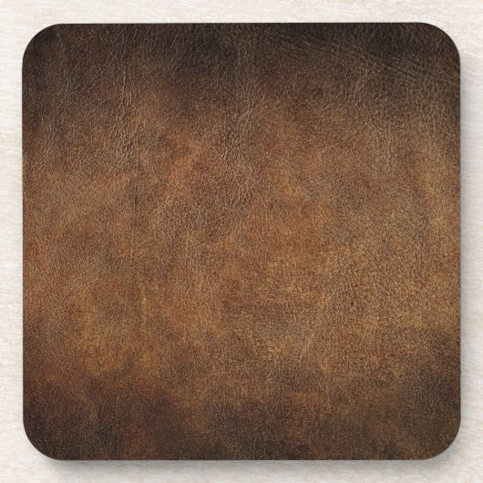 Leather Old World Imitate Getränkeuntersetzer (Vorderseite)