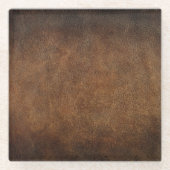 Leather Old World Imitate Glasuntersetzer (Vorderseite)