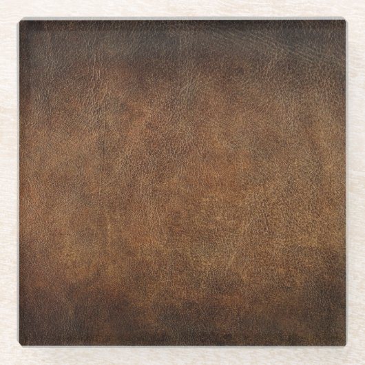 Leather Old World Imitate Glasuntersetzer (Vorderseite)