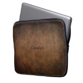 Leather Old World Imitate Laptopschutzhülle (Vorderseite Links)