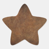 Leather Old World Imitate Stern-Aufkleber (Vorderseite)