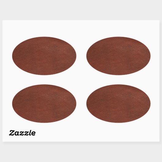 Leather Oval Stickers (Blatt)