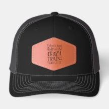 Leather Patch Dad Trucker Hat-Humor Sarcasm