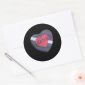 LEATHER PRIDE CANDY RUNDER AUFKLEBER (Umschlag)