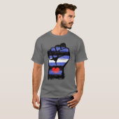Leather Pride Fist T-Shirt (Vorne ganz)