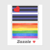 Leather Pride Flag Aufkleber (Blatt)