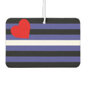 Leather Pride Flag Autolufterfrischer (Vorderseite)