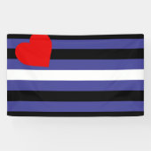 Leather Pride Flag Banner (Horizontal)