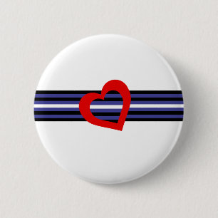 Leather Pride Flag Button