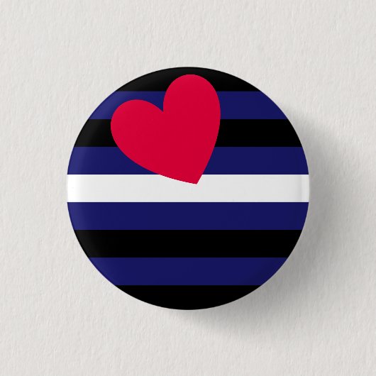 Leather Pride Flag Button (Vorderseite)