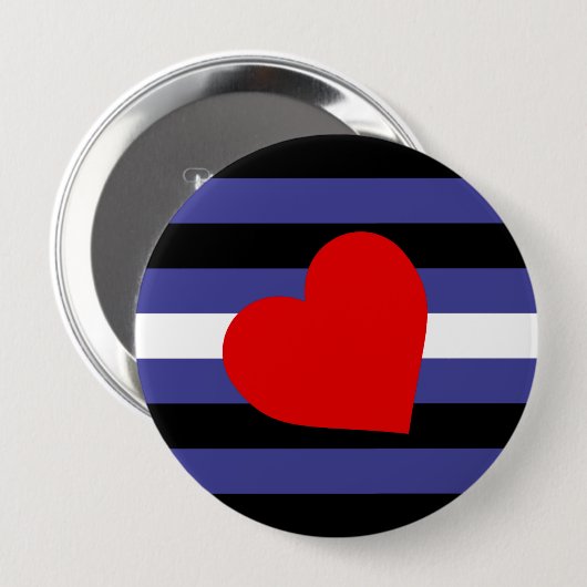 Leather Pride Flag Button (Vorne & Hinten)