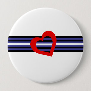 Leather Pride Flag Button