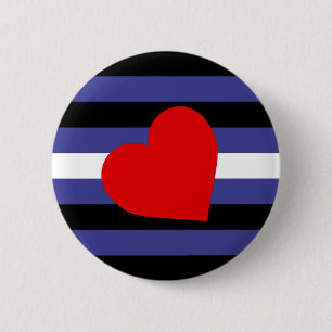 Leather Pride Flag Button