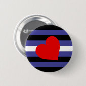 Leather Pride Flag Button (Vorne & Hinten)