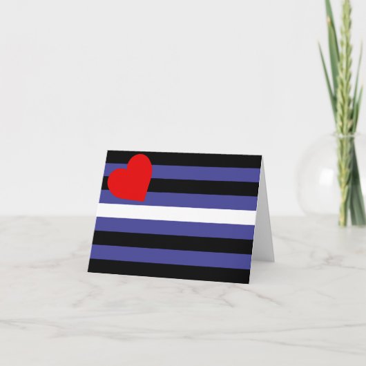 Leather Pride Flag Dankeskarte (Vorderseite)