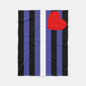 Leather Pride Flag Fleecedecke (Vorderseite)
