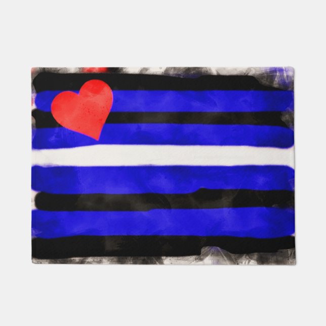 Leather Pride Flag Fußmatte (Vorderseite)