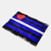 Leather Pride Flag Fußmatte (Schrägansicht)