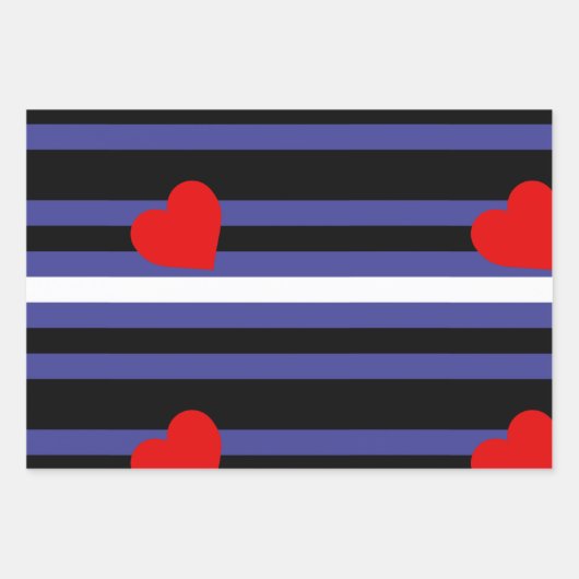 Leather Pride Flag Geschenkpapier Set (Vorderseite)
