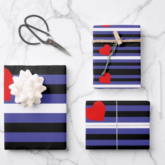 Leather Pride Flag Geschenkpapier Set (Vorderseite)