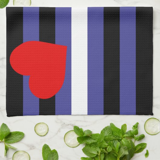 Leather Pride Flag Geschirrtuch (Gefaltet)