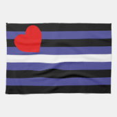 Leather Pride Flag Geschirrtuch (Horizontal)