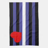 Leather Pride Flag Geschirrtuch (Vertikal)