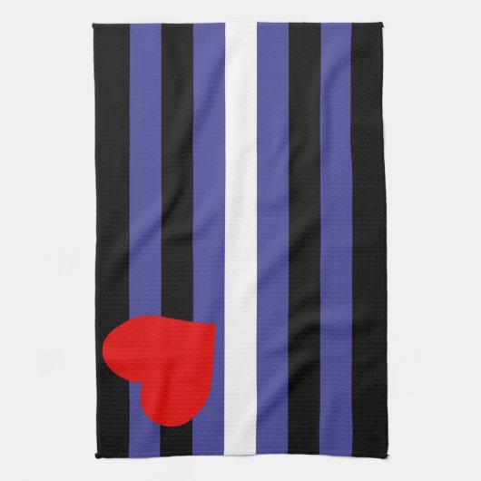 Leather Pride Flag Geschirrtuch (Vertikal)